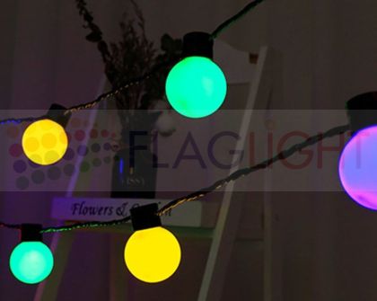 20бр LED Парти лампичкиIP44, 4.5 м,Многоцветни